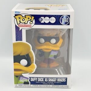 Funko Pop Animation Daffy Duck as Shaggy Rogers 1240 WB 100th Unopened